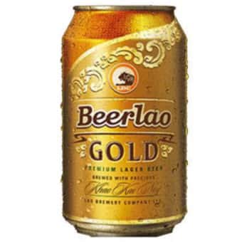 Bia lon beerlao gold 330 ml