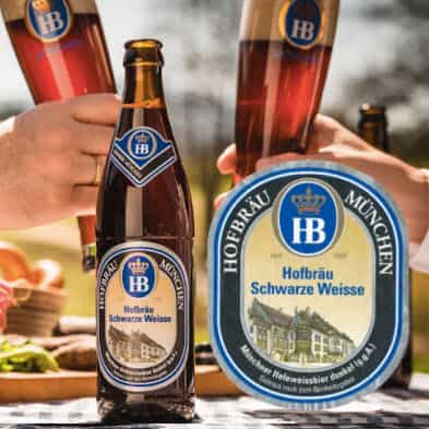 Bia HB đen Hofbrau Munchen Hofbrau Schwarze Weisse