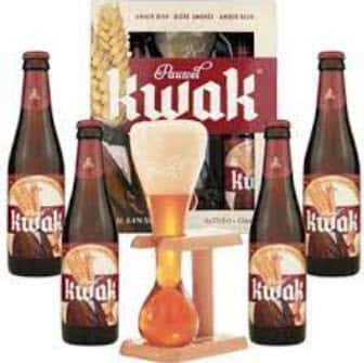 Set bia Pauwel Kwak 4 chai 330ml + 1 ly