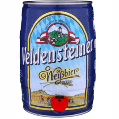 Bia lúa mì Đức Veldensteiner Weißbier keg 5 lít