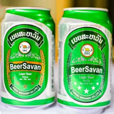 Beer Savan lager - Bia Savan Lào