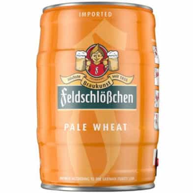 Thùng bia pháo đài Feldschlößchen Pale Wheat minikeg 5 lit