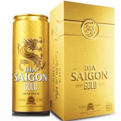 Bia Sài Gòn Gold tết