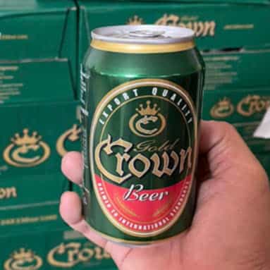 Bia Crown Gold Campuchia