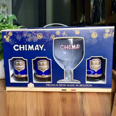 Hộp quà Bia Chimay xanh