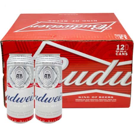 Bia Budweiser liên doanh lon 500ml