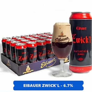 Bia đen Eibauer Zwick’l Naturtrüb Dunkel Đức